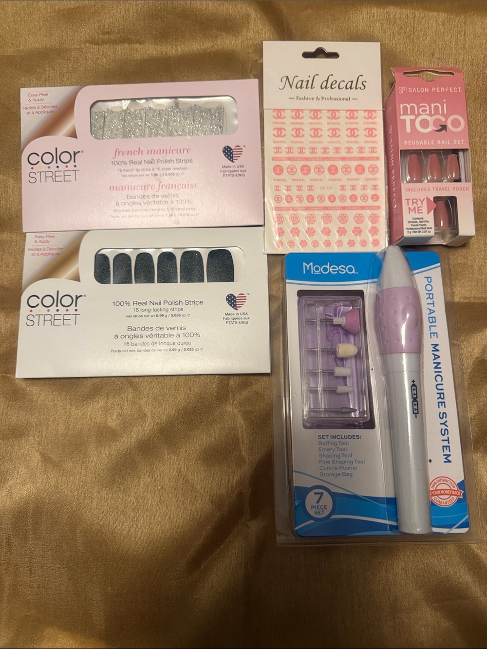 Color Street & Nail Decal Bundle with Portable Manicure System